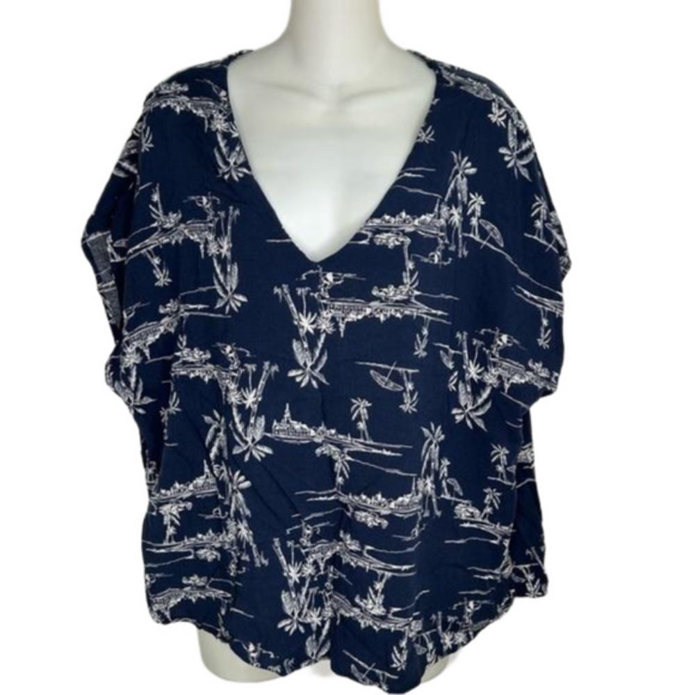 VNeck Tropical print